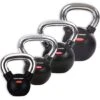 Sport-Thieme Kettlebell-Set "Gummiert Mit Glattem Chrom-Griff"