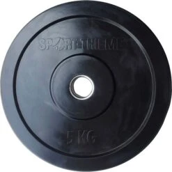 Sport-Thieme Hantelscheibe "Bumper Plate", Schwarz
