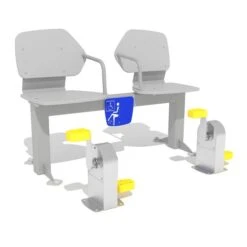 Agapito Outdoor-Fitnessgerät "Sitzbank Mit Pedalen"