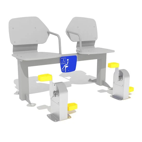 Agapito Outdoor-Fitnessgerät "Sitzbank Mit Pedalen"